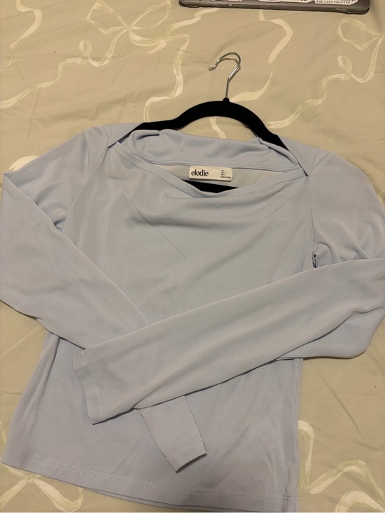 Elodie Tops - Elodie Pale Blue Long Sleeve Top